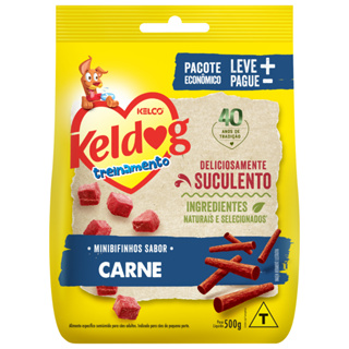 Bifinho Keldog Mini Carne 500 gr em Oferta na Shopee