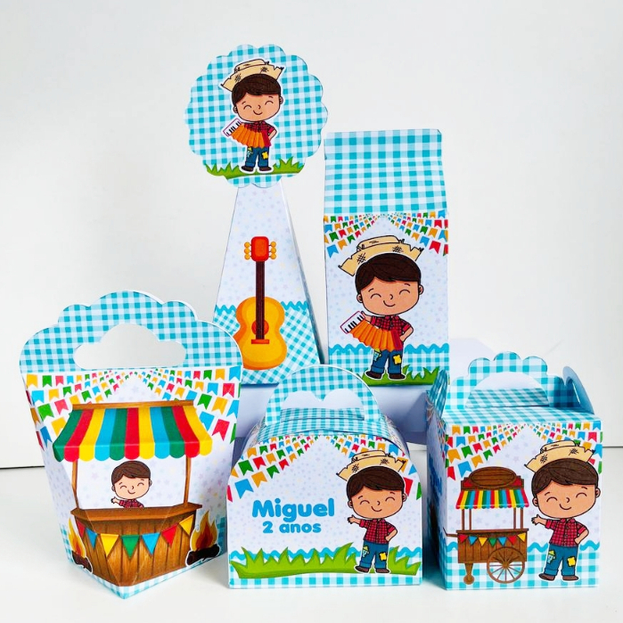 Personalizados Festa Junina Arraiá São João PEGUE E MONTE Kit Festa Aniversário Lembrancinhas  Mimos