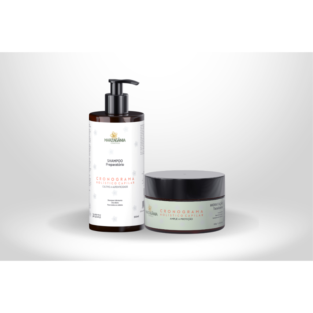Kit Hidratação Totalizante Holística Capilar - Marzagânia - Shampoo + Máscara