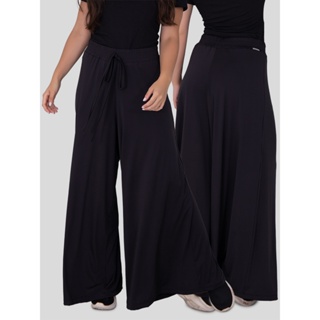 Calça Pantalona e Wide Leg Feminina Larga e Estilosa em Oferta na Shopee