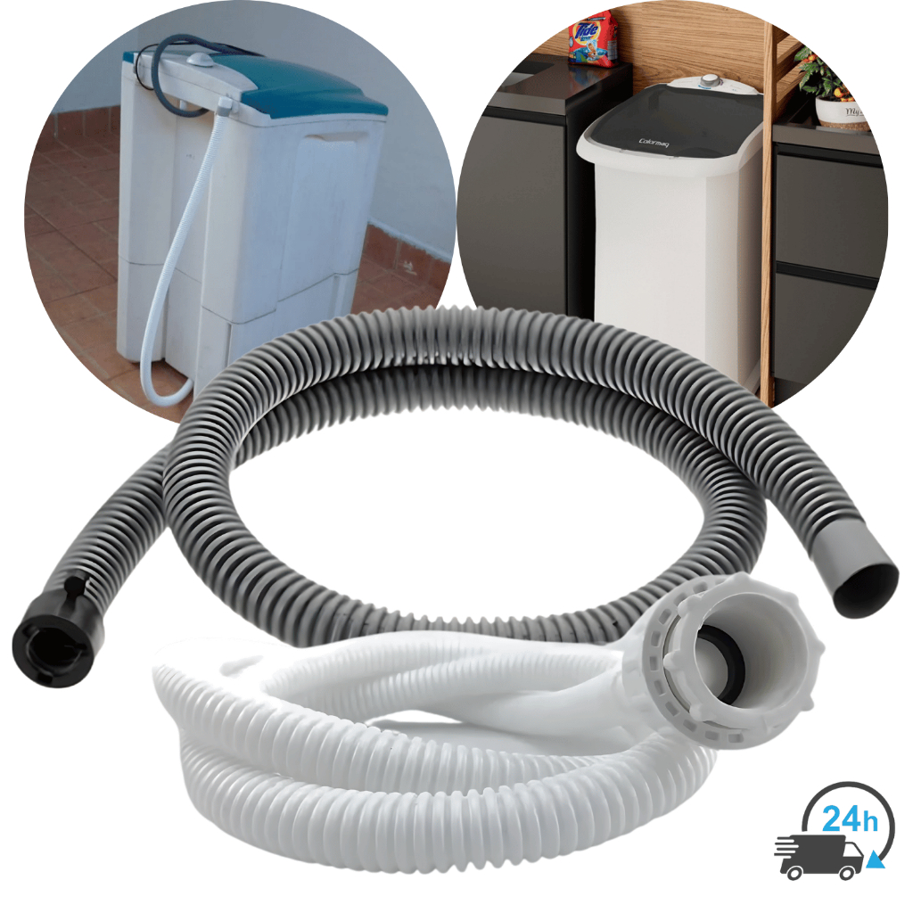 Kit Mangueira Tanquinho Entrada e Saída De Água Universal Tanquinho Lavadora De Roupa