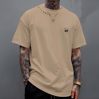 Camiseta Manfinity Diverse Gola Camiseta Plus Size 100% Algodão Streat Wear em Oferta na Shopee