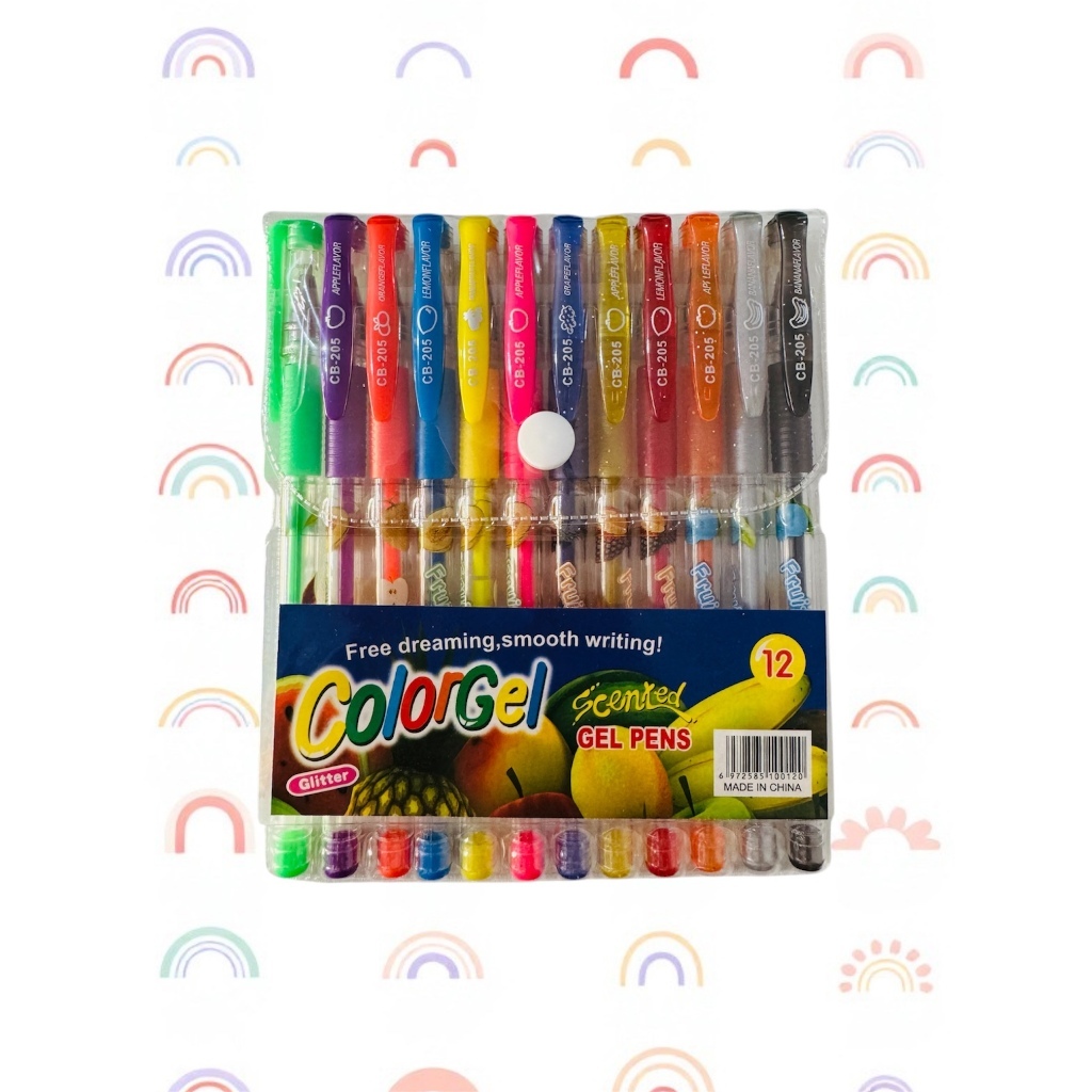 Caneta Gel Canetinhas ColorGel Com Glitter Kit Estojo em Oferta na Shopee