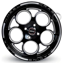 Kit 2 Rodas Weld Magnum Aro 15 4x100 Tala 7 Preto com Diamantado Bicos de Brinde Envio Imediato C10