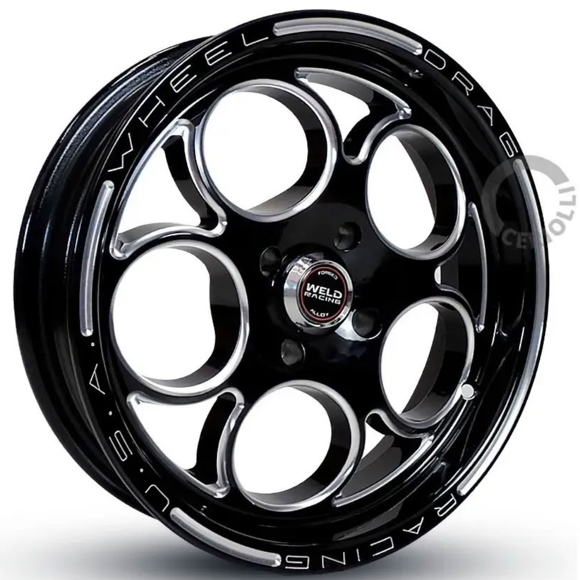 Kit 2 Rodas Weld Magnum Aro 15 4x100 Tala 4 Preto com Diamantado Bicos de Brinde Envio Imediato C10