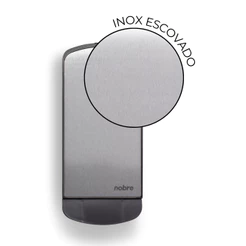 Saboneteira Inox Escovado Elegante Porta Sabão Sabonete Líquido Álcool em Gel 800ml + Kit Montagem