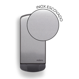 Saboneteira Inox Escovado Elegante Porta Sabão Sabonete Líquido Álcool em Gel 800ml + Kit Montagem em Oferta na Shopee