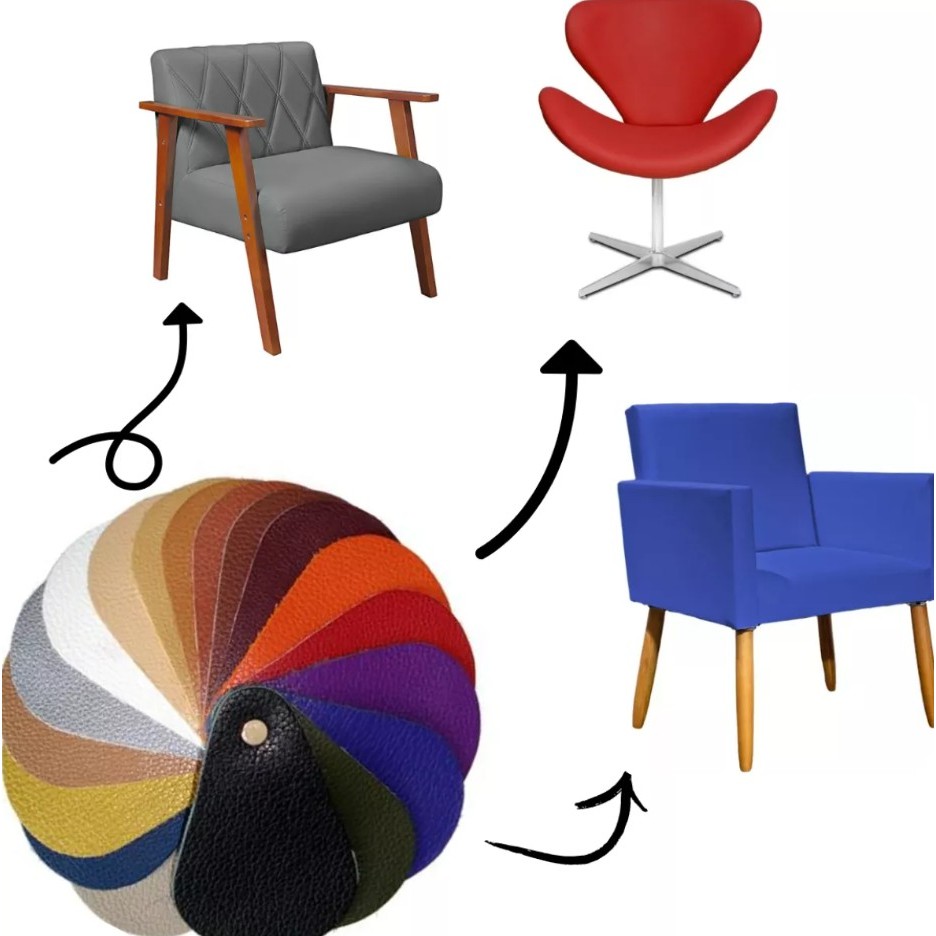 Couro Ecológico 2 Metros Com Forro 2,0 X 1,40cm