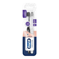 Escova Dental Oral-B 3D Whitening Therapy Purification com Cerdas Extras Macias 2 unidades
