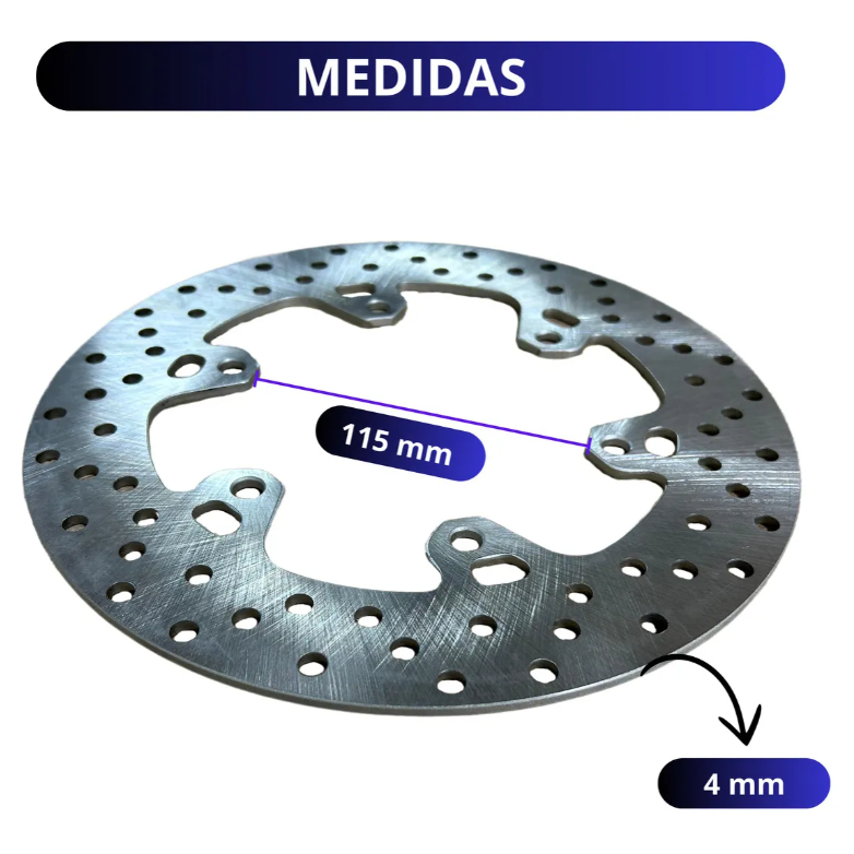 Disco Freio Traseiro Xt 660 Tenere 660 XTZ 750 SUPER TENERE 4mm — imagem 2 de 2