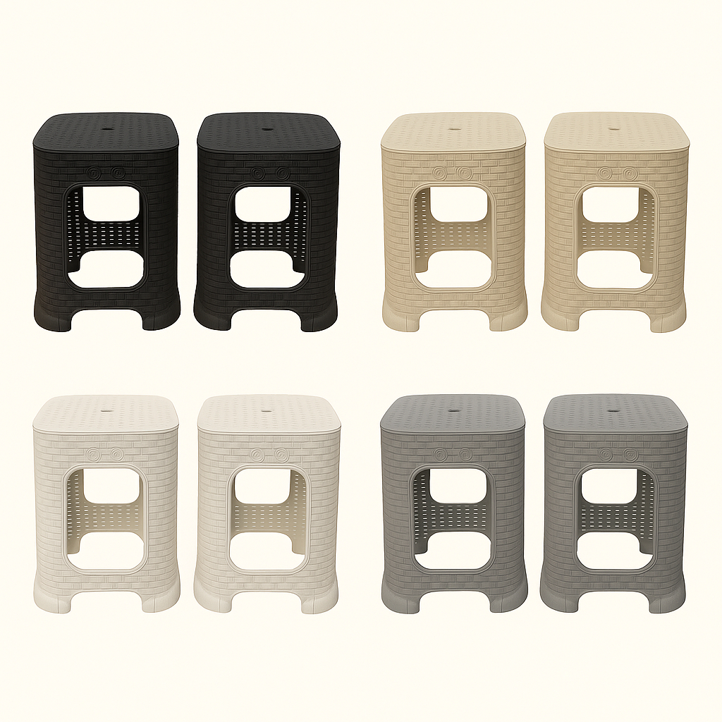 Kit Banqueta Rattan com 2-4-6 Para Cozinha Jardim Varanda em Oferta na Shopee