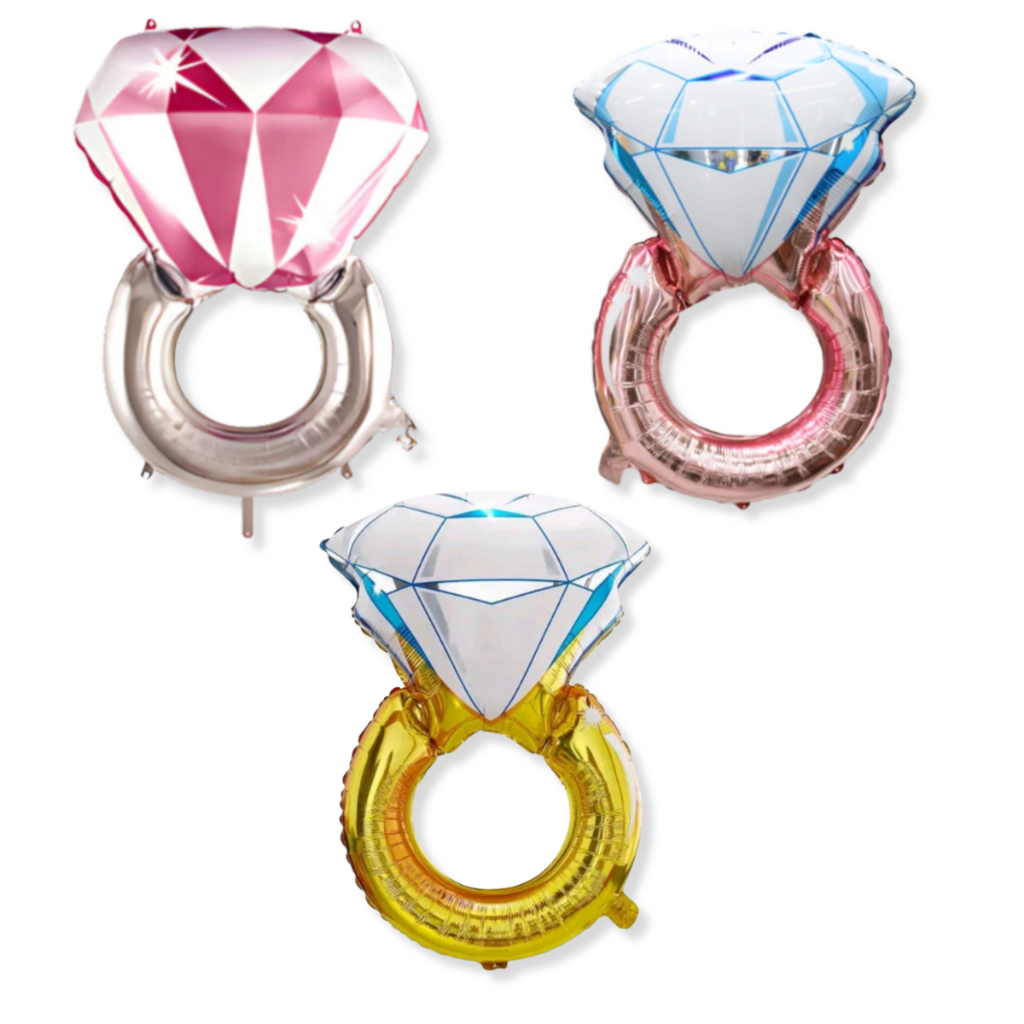 Balão Metalizado Foil Anel de Noivado Festa Chá Lingerie Despedida de Solteira Grande 48x72,5cm em Oferta na Shopee