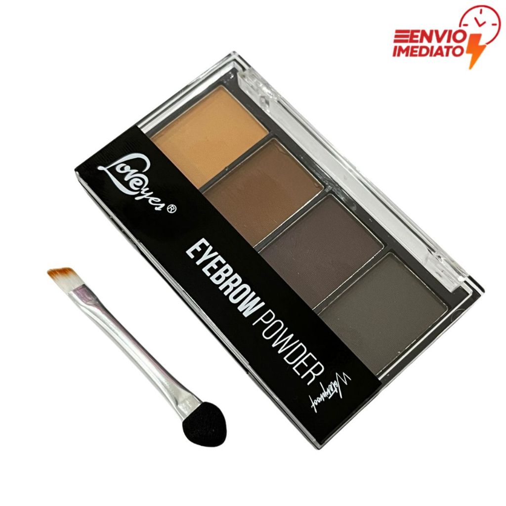 Trio De Sombras Para Sobrancelhas Alta Pigmentação Com Primer Love Yes
