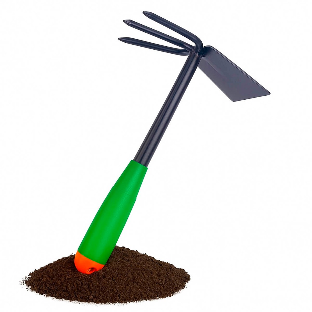 Ferramenta Cultivador de Jardim Manual Enxada com Garfo, Ideal para Plantio e Horta em Oferta na Shopee