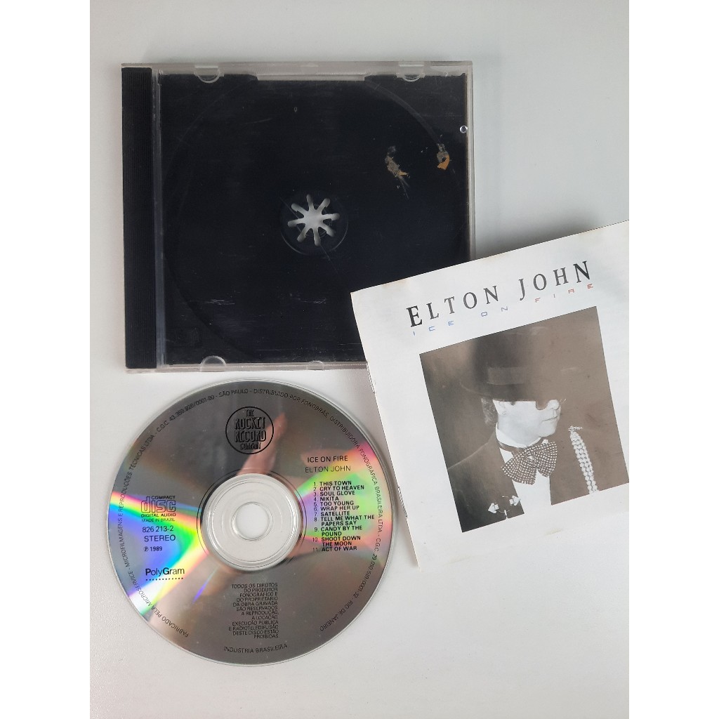 CD Elton John Ice On Fire 1998 Raro