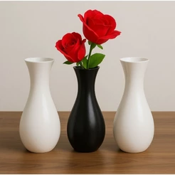 Kit com 3 Vasos Decorativos Modernos