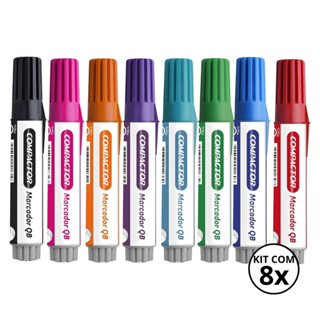 Kit de Marcador para quadro Branco - Compactor / Escolar / Volta a aulas / Color em Oferta na Shopee