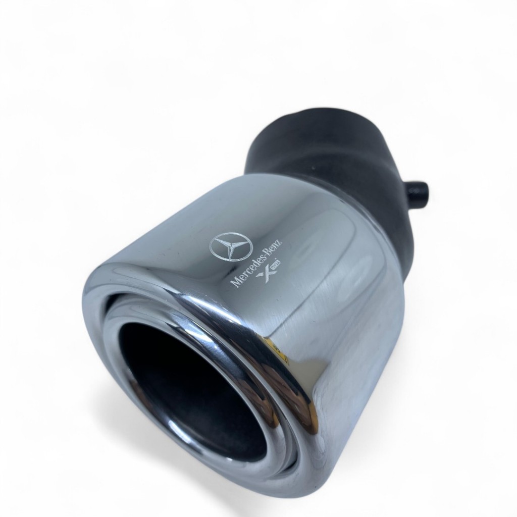 Ponteira De Escapamento Automotiva Cromada 3 Polegadas Mercedes Smart Fortwo 2014-2019
