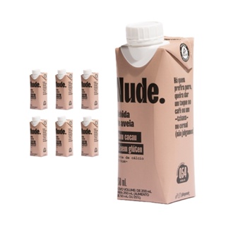 Nude To-Go Cacau Bebida de Aveia 250ml - Pack 6x em Oferta na Shopee