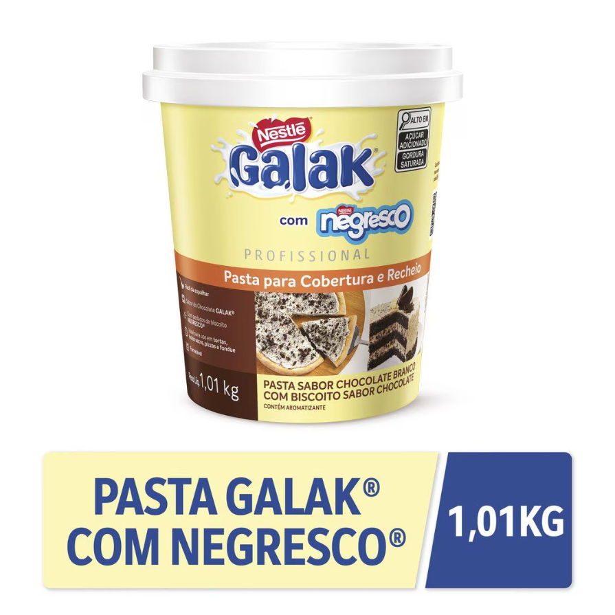 Recheio E Cobertura Galak Nestle Negresco Pasta Cremosa Bolos Tortas Confeitaria 1,01Kg em Oferta na Shopee