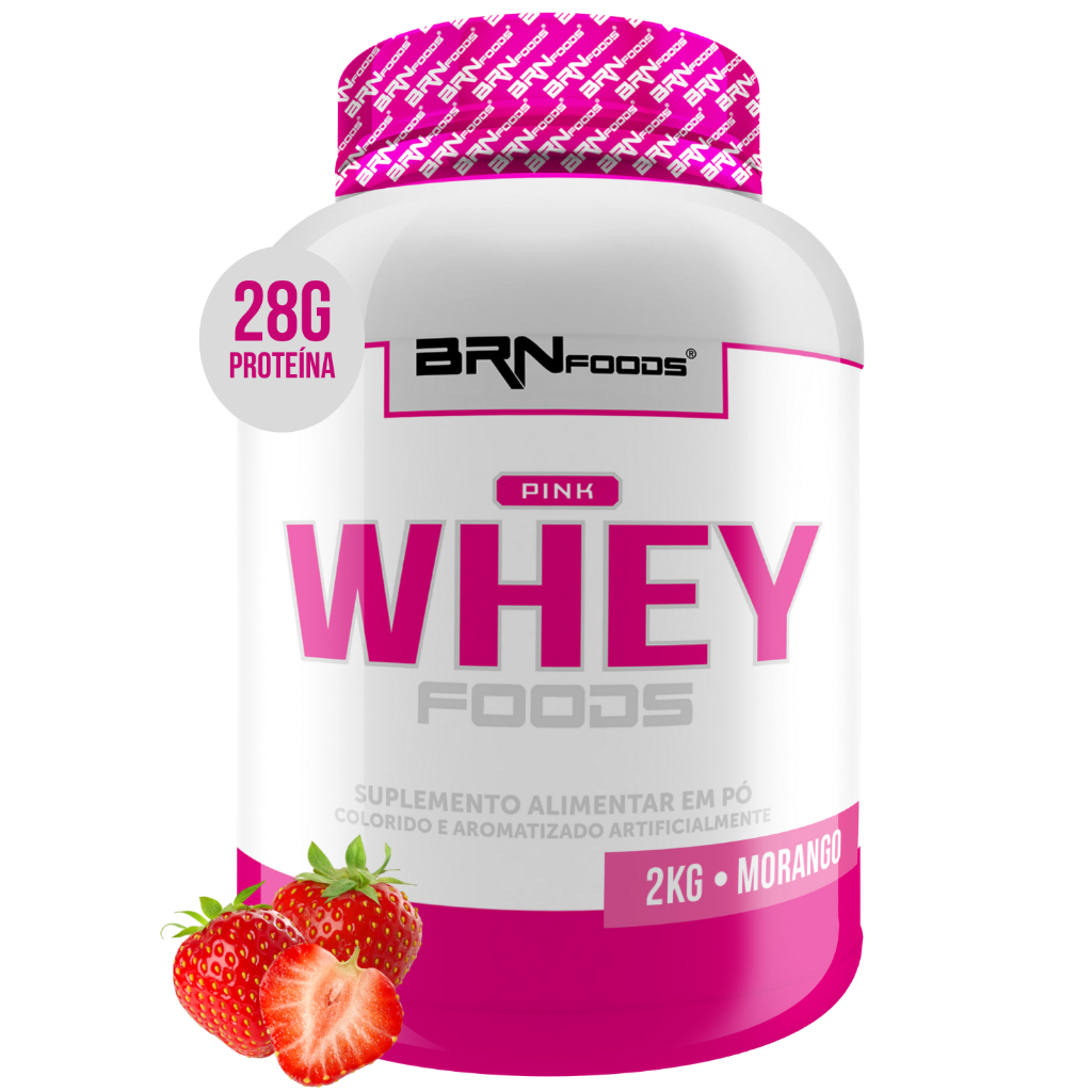 Whey Protein Pink Whey 2kg (com Colágeno) - BRN Foods em Oferta na Shopee