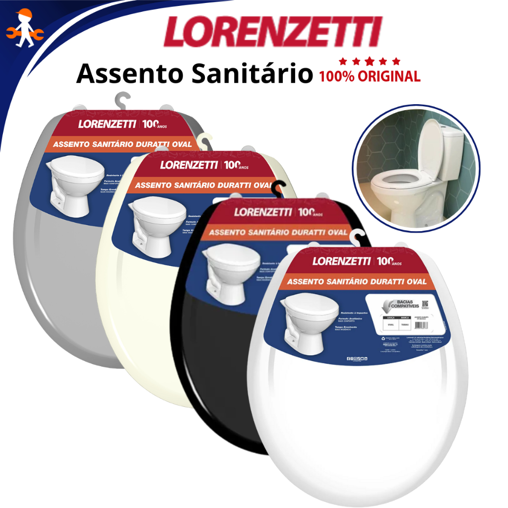 Assento Sanitário com Tampa de Vaso Duratti Lorenzetti "Higiene Conforto e Durabilidade" em Oferta na Shopee