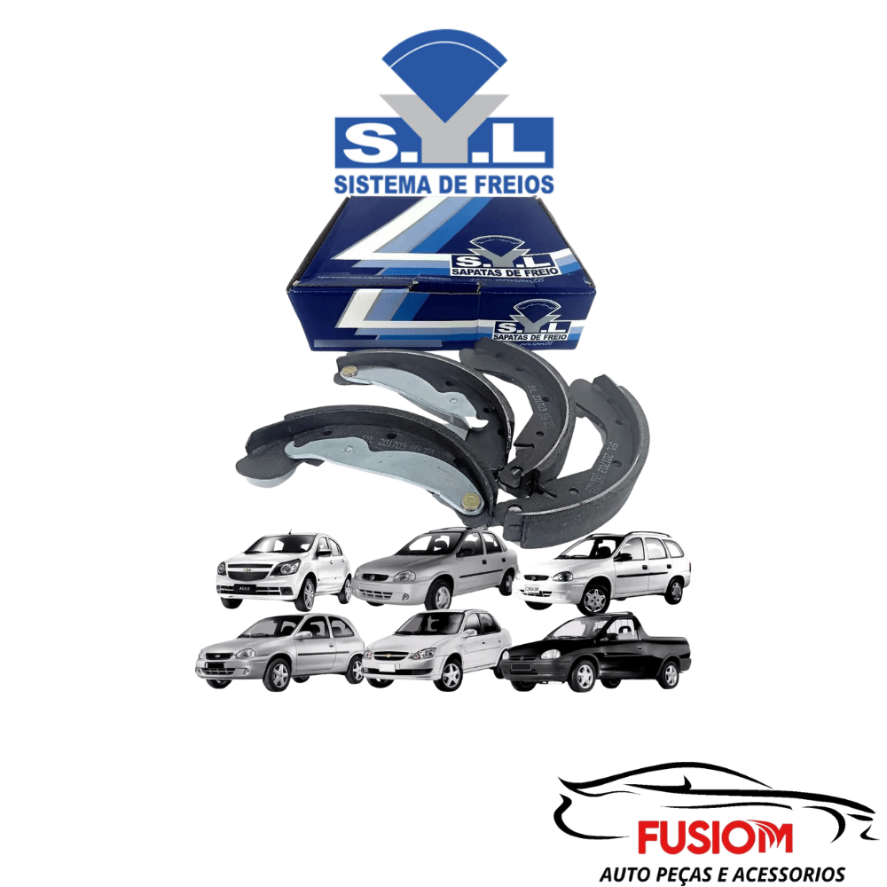 Sapata de Freio Traseira C/ Lonas Syl201703 P/ Chevrolet Agile Classic Corsa Corsa Classic Original