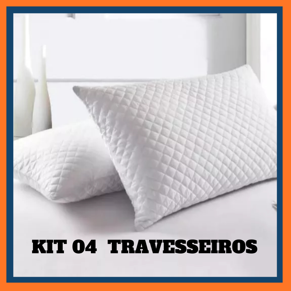 Kit Travesseiros Para Casal Confortavel Antialérgico