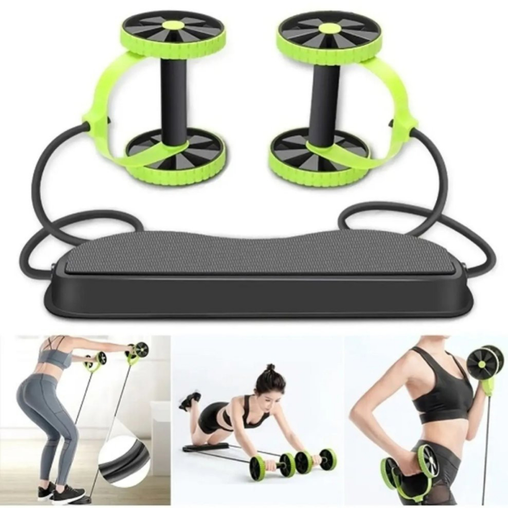 Aparelho Para Ginástica Portátil Musculação Multifuncional Elastico Fitness Revoflex Xtreme Exercício Abdominal Lombar