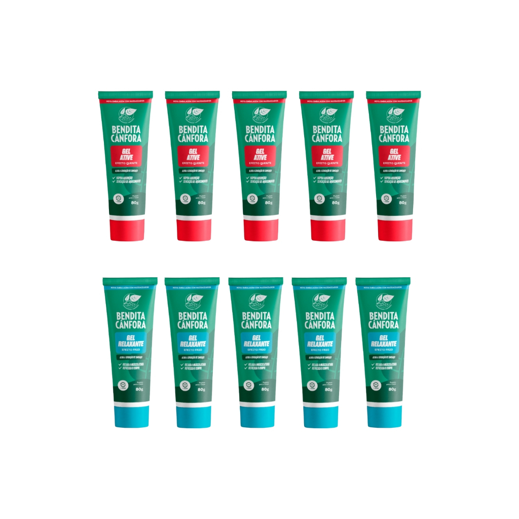 BEDITA CÂNFORA KIT c/ Gel Ative 80g + Relaxante 80g em Oferta na Shopee
