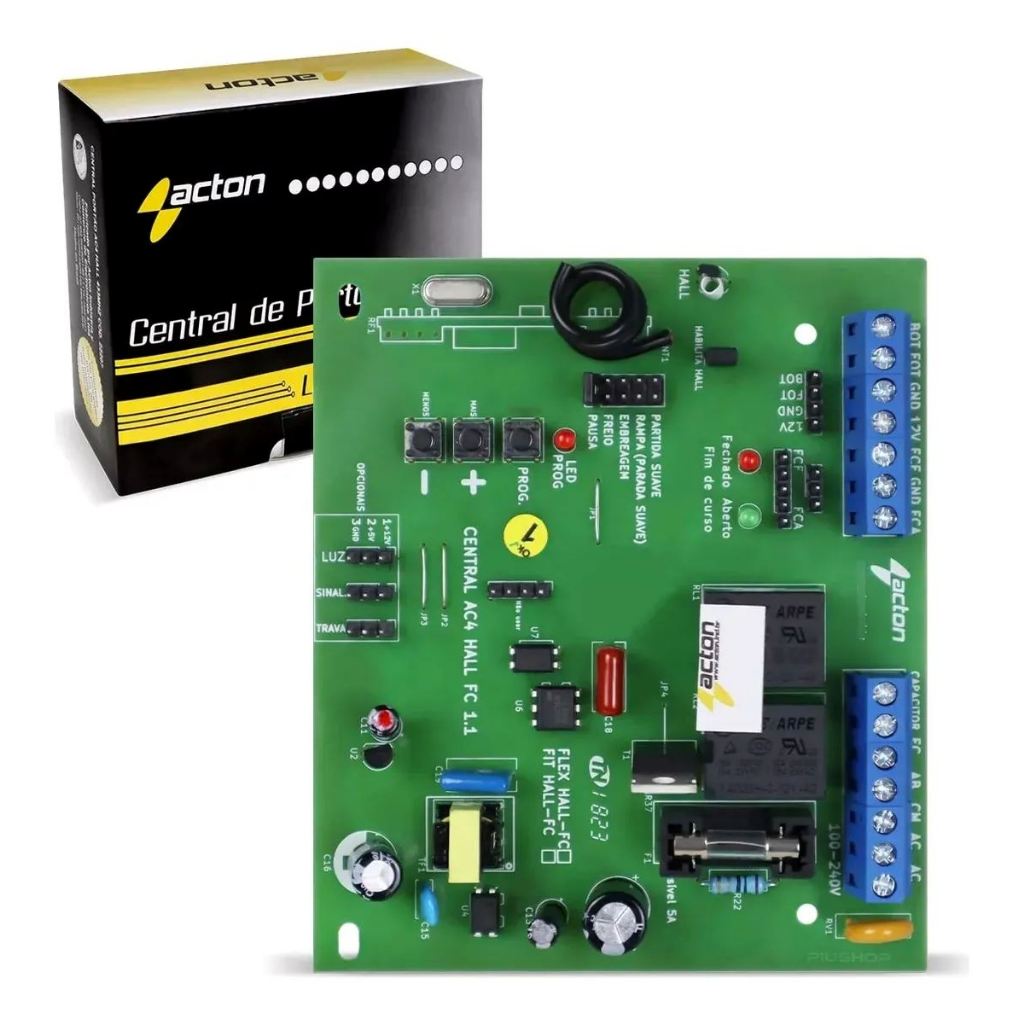 Placa Central Kx H30 Fs Com Sensor Hall (AC V1.0 -(ACTON ) Compatível Rossi Mx30 Kx30fs