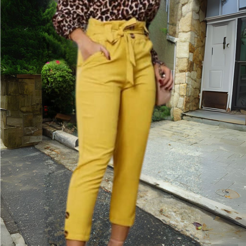 Calça Linho Feminina cor bege ,Preto,Marron Café, Elegante  Social Casual Plus size mais vendidas em Oferta na Shopee