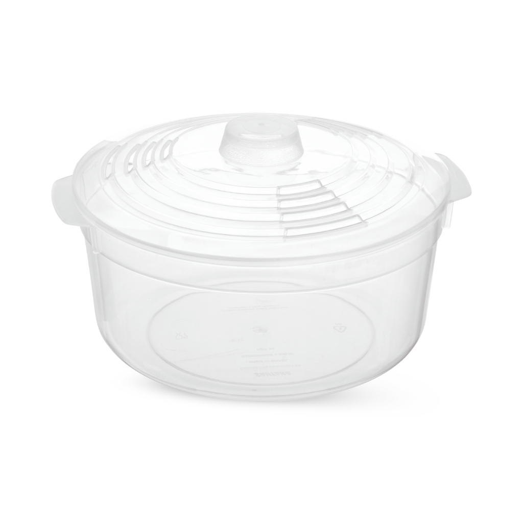 Panela de Arroz Própria Para Micro-ondas Transparente 2,5L em Oferta na Shopee