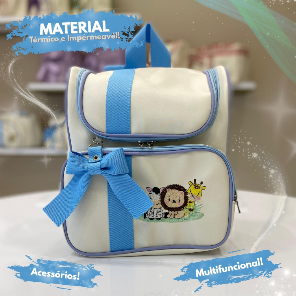 Mochila Multifuncional Maternidade Luxo Masculino/Feminino Safari em Oferta na Shopee