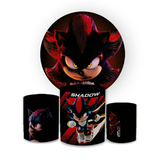 Kit Capa Painel Festa Aniversario Sh@dow Filme Soniic + 3 Capas De Cilindro 2026 em Oferta na Shopee