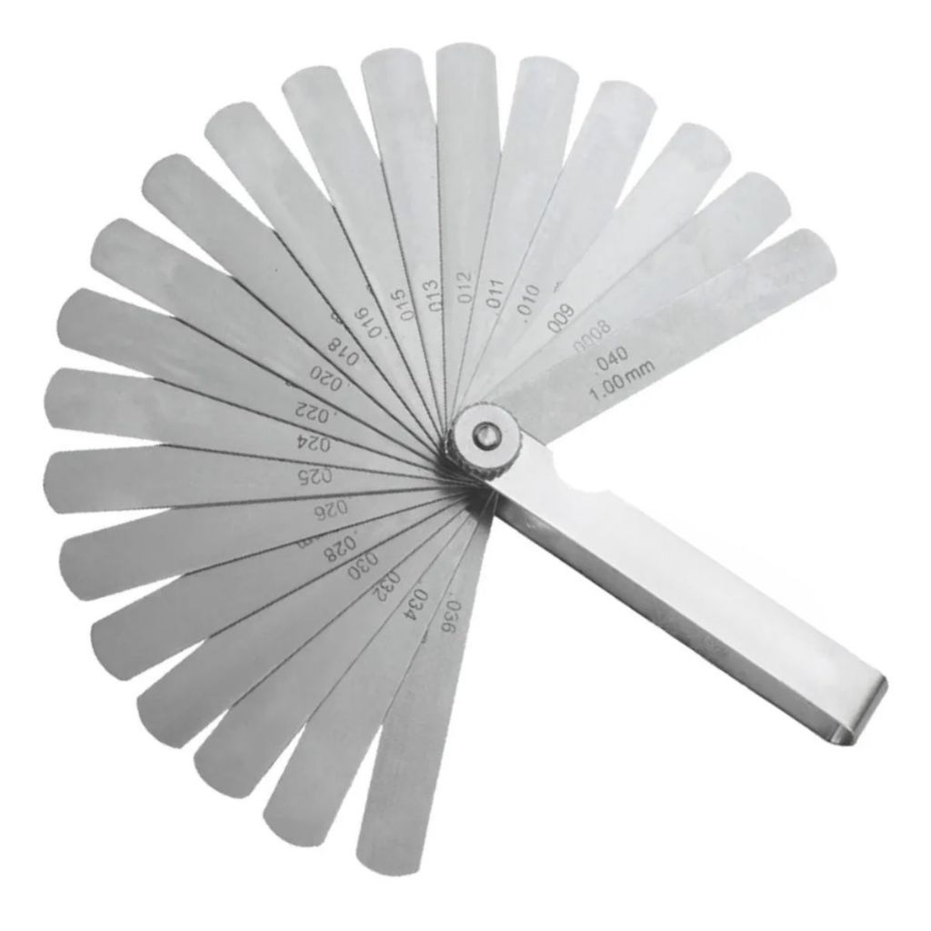 Calibre De Folga Mecânico 0,02 Mm A 1,00 Mm 31 Lâminas em Oferta na Shopee