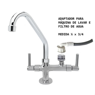 Torneira De Bancada Com Adaptador Para Filtro e Maquina De Lavar em Oferta na Shopee