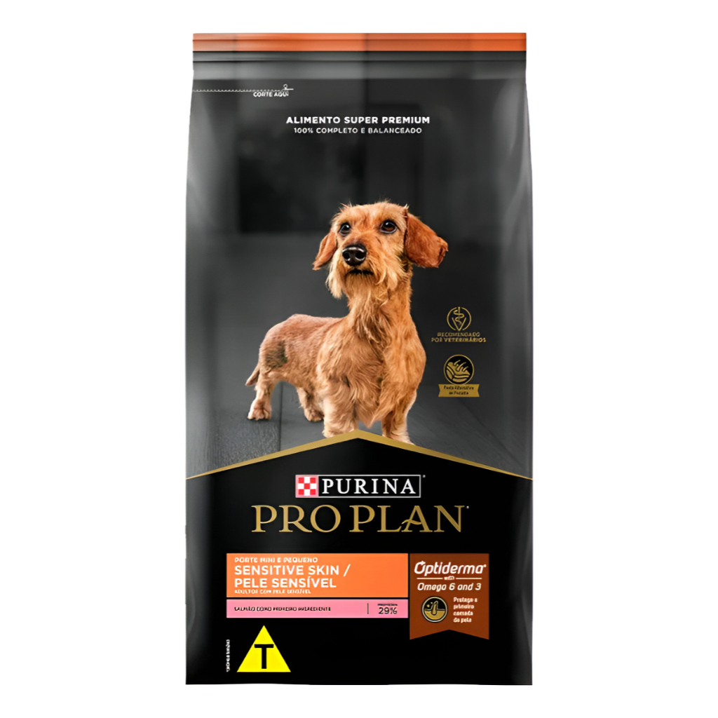 Pro Plan Sensitive Skin Ração Cães Ad Mini E Pequeno 7,5kg em Oferta na Shopee