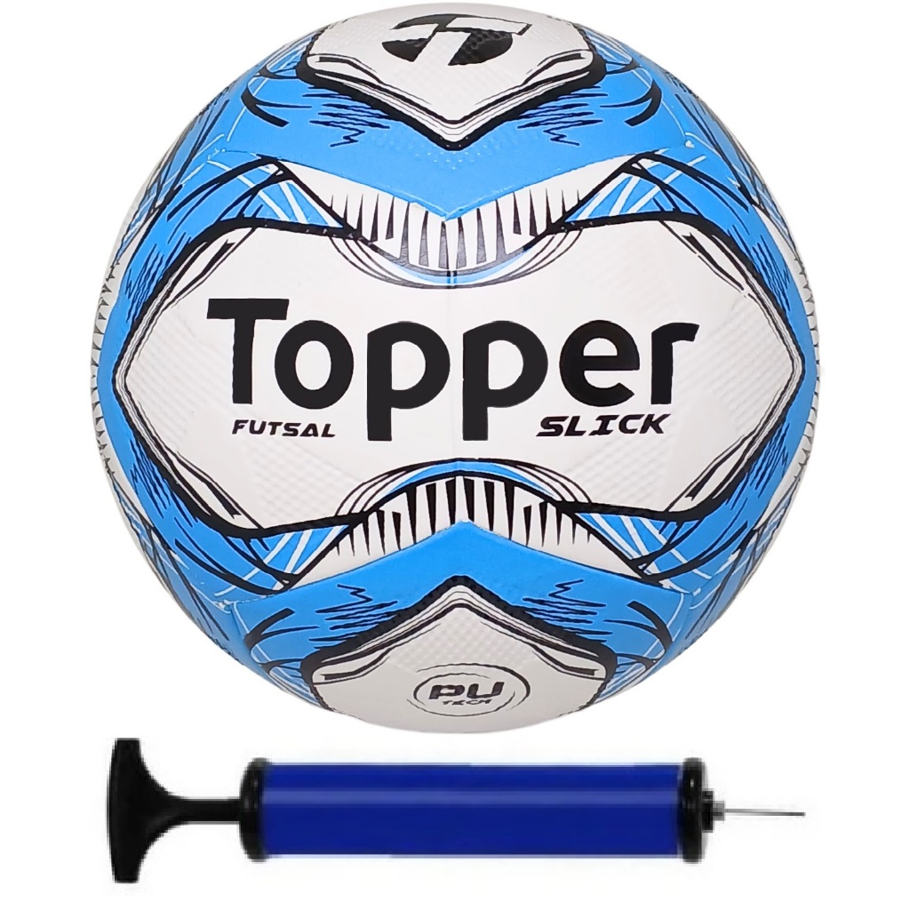Bola Futsal Topper + Bomba De Ar em Oferta na Shopee