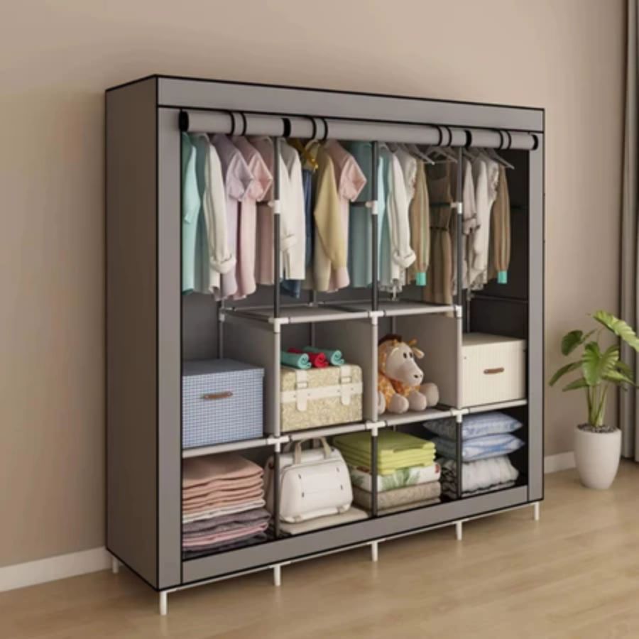 Guarda Roupa Dobrável Organizador De Roupas Armário Grande