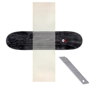 Lixa de skate Transparente street emborrachada + Lamina de corte em Oferta na Shopee