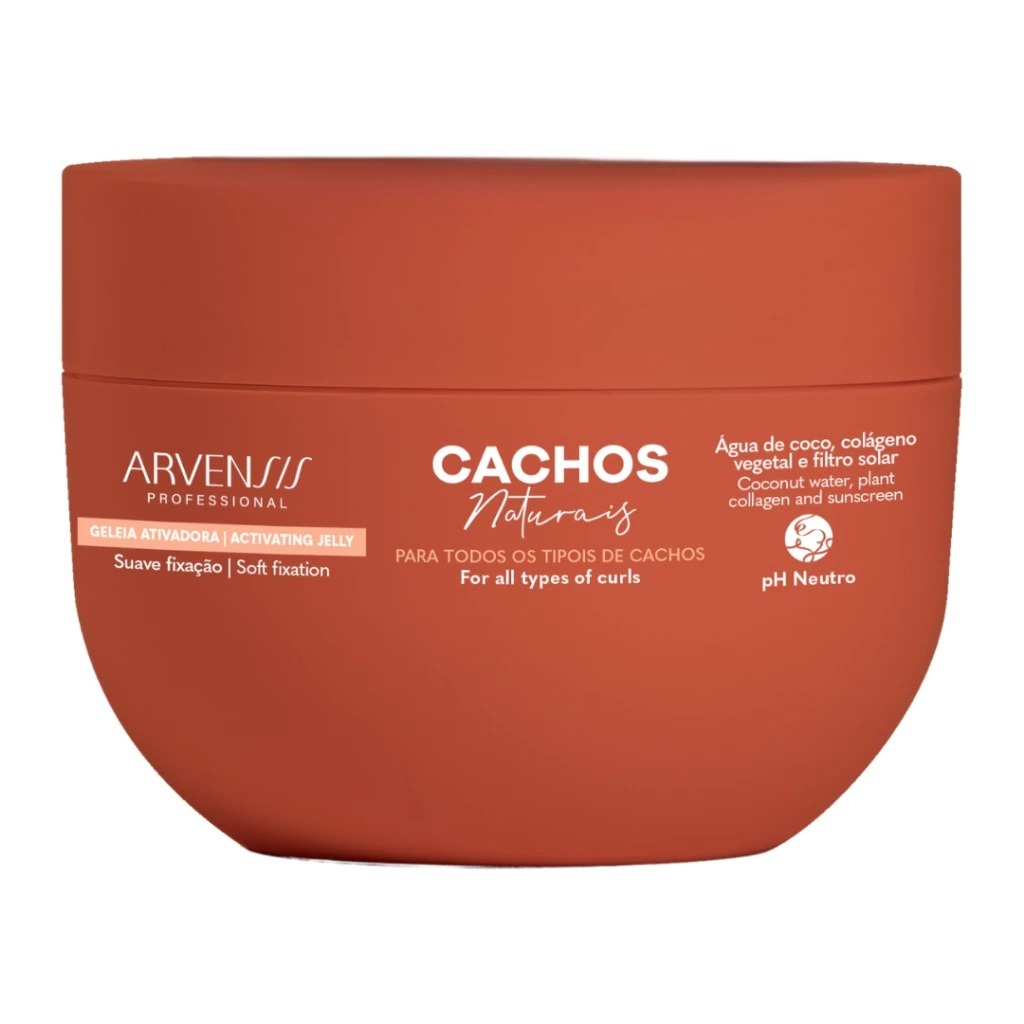 Geleia Ativadora Cachos Suave Fixação Arvensis Vegana 250g