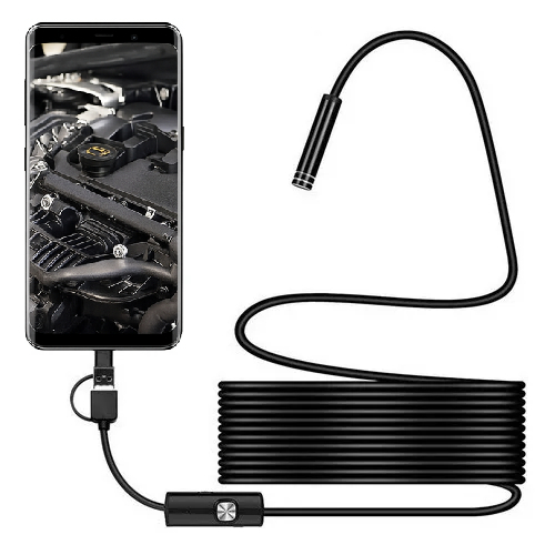 Câmera Sonda Inspeção Endoscópica – 5 Metros Android A prova de Água