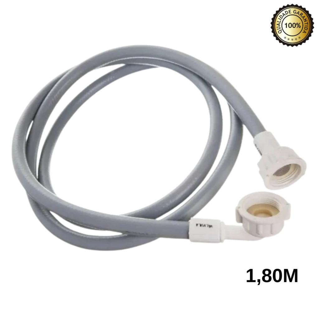 Mangueira Entrada Agua Máquina de Lavar 1,80 metros alta qualidade em Oferta na Shopee