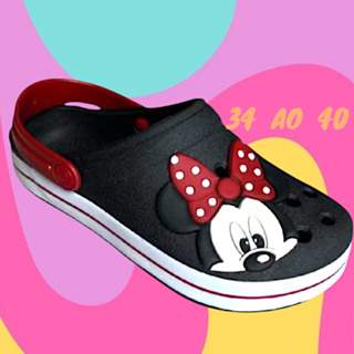 BABUCHE ADULTO FEMININO E MASCULINO MINNIE MICKEY INFANTIL JUVENIL em Oferta na Shopee