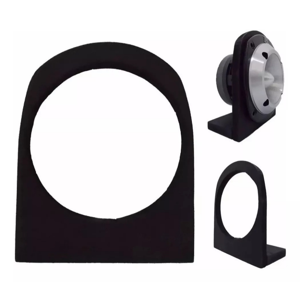 Suporte Tipo Regua para 1 tweeter Preto Corneteira em Oferta na Shopee