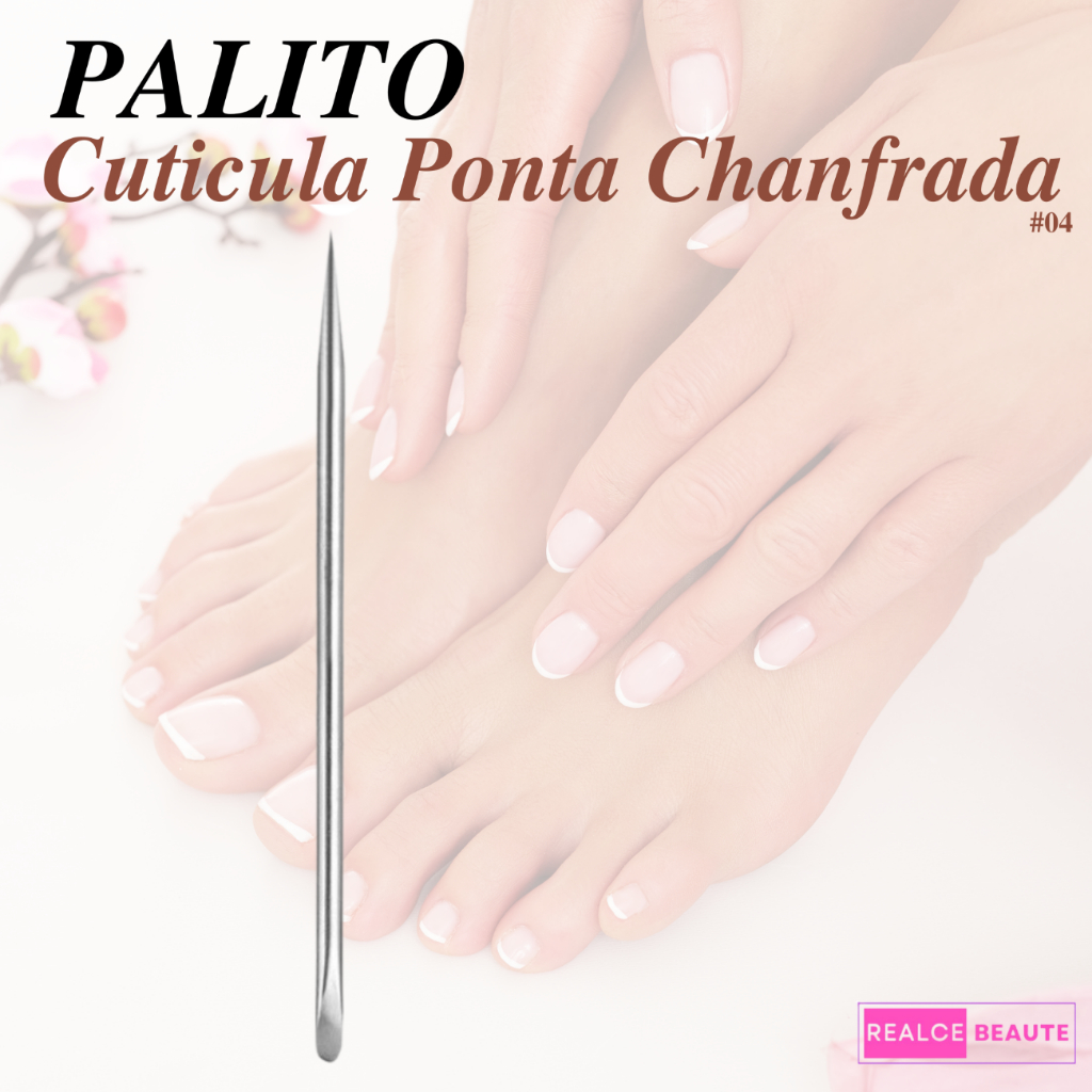 Espátula Inox Slim Palito Cutícula Ponta Chanfrada / Manicure e Pedicure  (Ref.04) em Oferta na Shopee