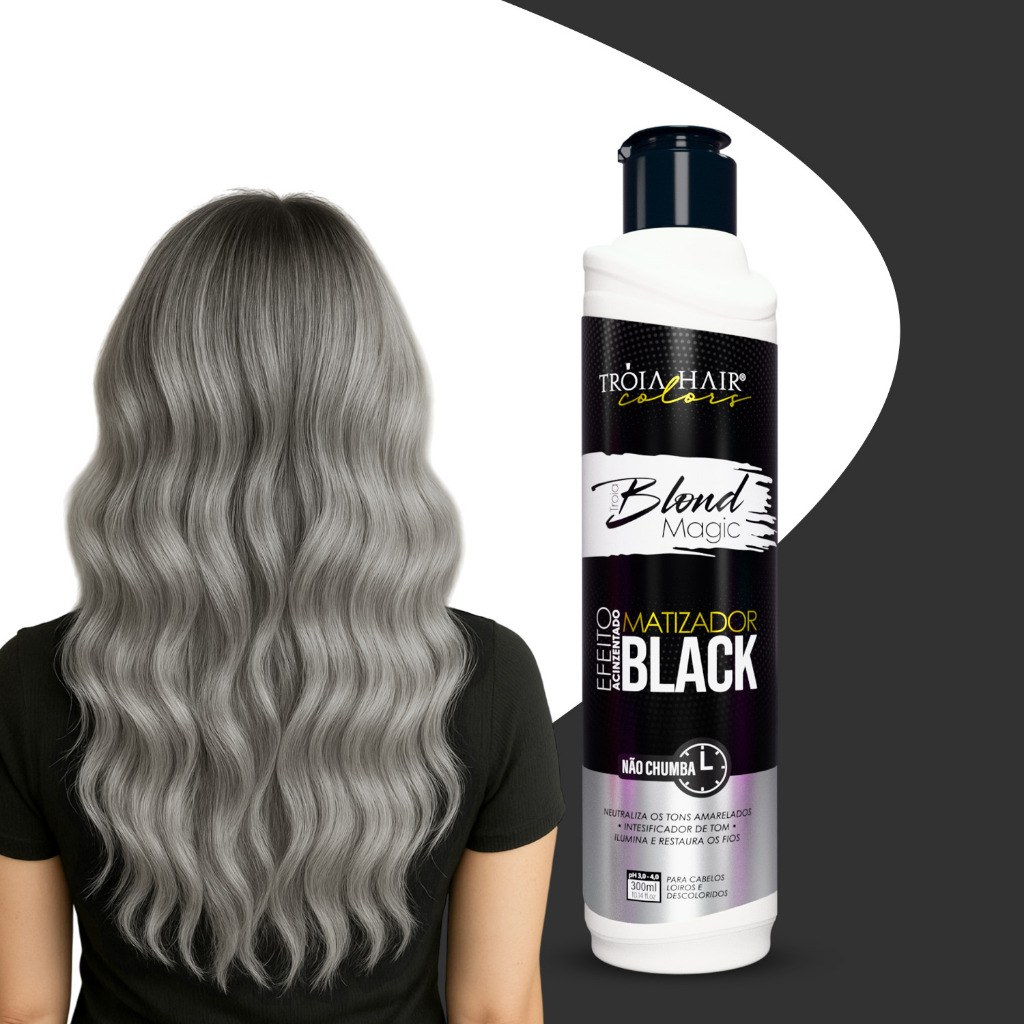 Troia Blond Magic Black Efeito Acinzentado - Máscara Matizadora 300ml