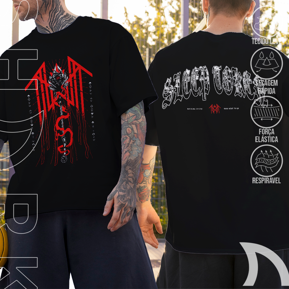 Camiseta Basica e OVERSIZED Banda Sleep Token  Flower Take me Back Logo Rock Vintage Unissex