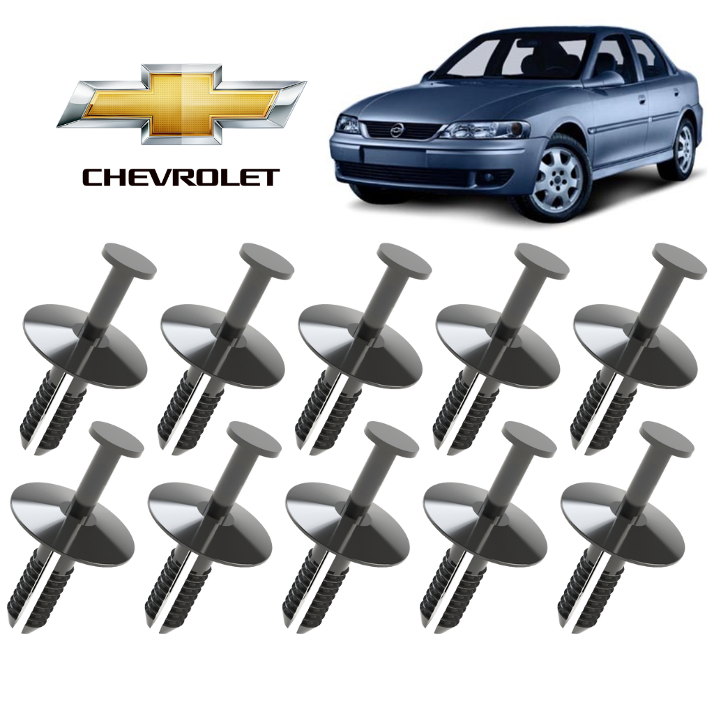 10 Grampos para Grade Frontal / Grade do Radiador Chevrolet Vectra 2005 até 2011